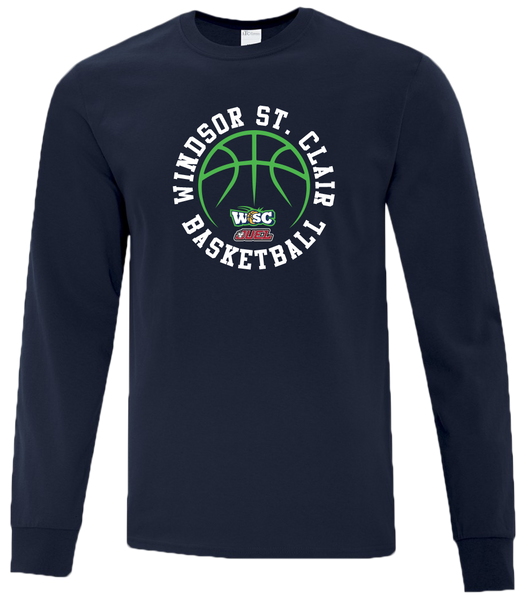 Windsor St. Clair Basketball Ball Adult Cotton Long Sleeve with Printed Logo