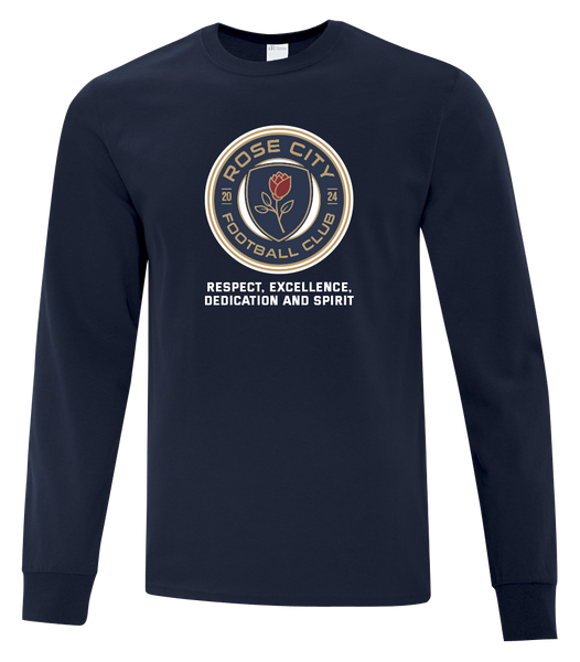 Rose City Football Club Youth Cotton Long Sleeve with Printed Logo