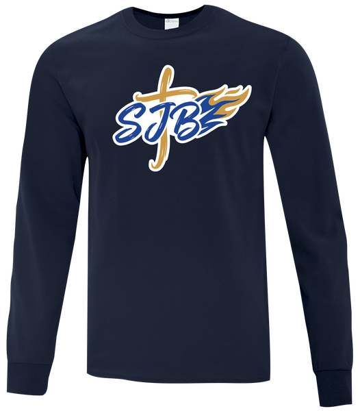 St. John the Baptist Adult Cotton Long Sleeve with Printed Logo