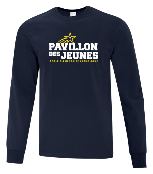 Pavillon Des Jeunes Adult Cotton Long Sleeve with Printed Logo