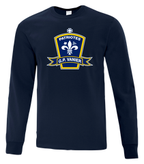 Georges-P.-Vanier Patriotes Adult Cotton Long Sleeve with Printed Logo