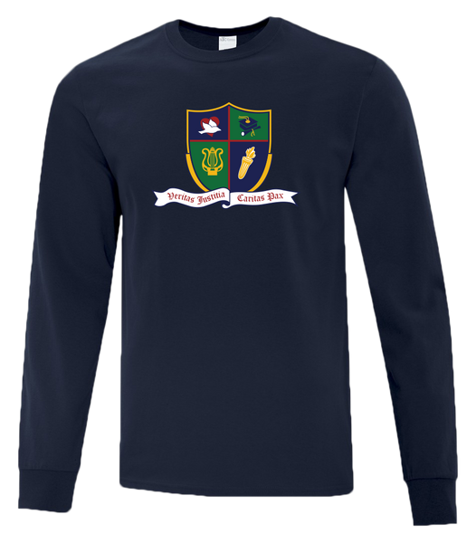 Ste. Cécile Adult Cotton Long Sleeve with Printed Logo