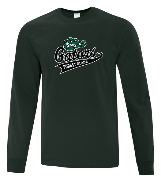 Forest Glade Youth Cotton Long Sleeve with Printed Logo