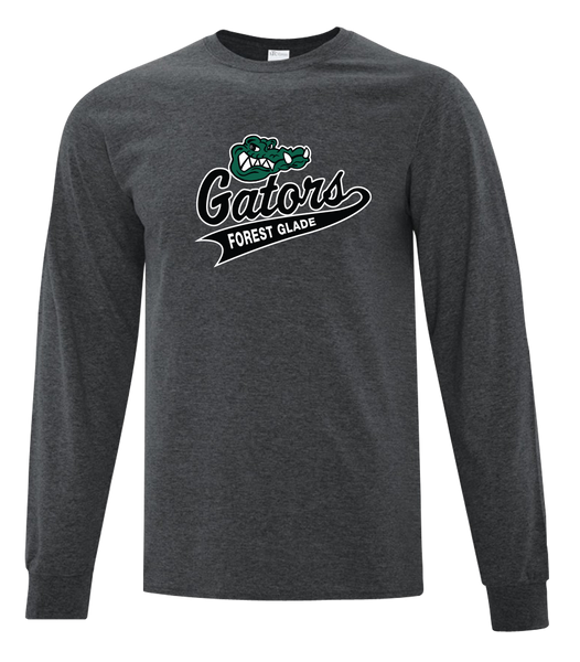 Forest Glade Youth Cotton Long Sleeve with Printed Logo