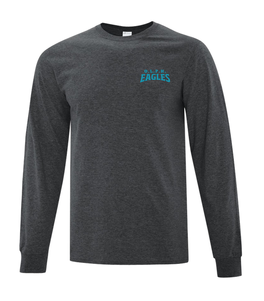 OLPH Adult Cotton Long Sleeve with Printed Left Chest Logo