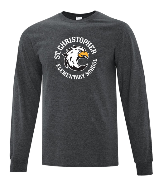 St. Christopher Adult Cotton Long Sleeve with Printed Logo