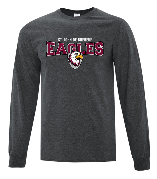 St. John de Brebeuf Youth Cotton Long Sleeve with Printed Logo