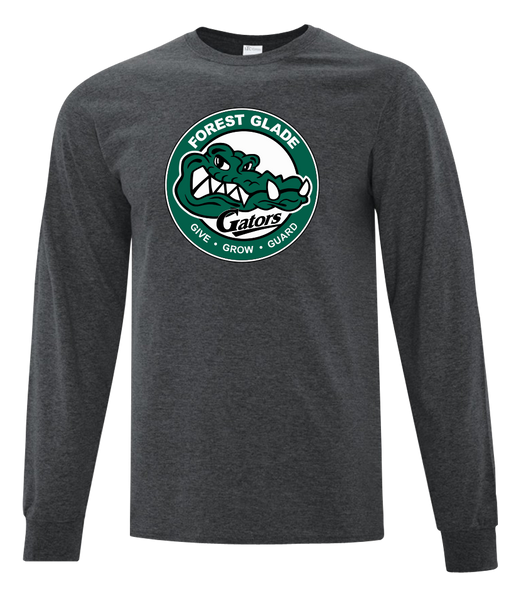 Forest Glade Gators Adult Cotton Long Sleeve with Printed Logo