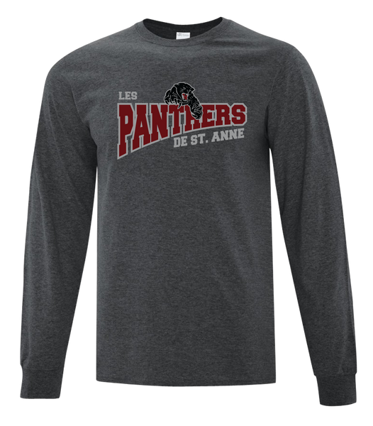 St. Anne Panthers Youth Cotton Long Sleeve with Printed Logo