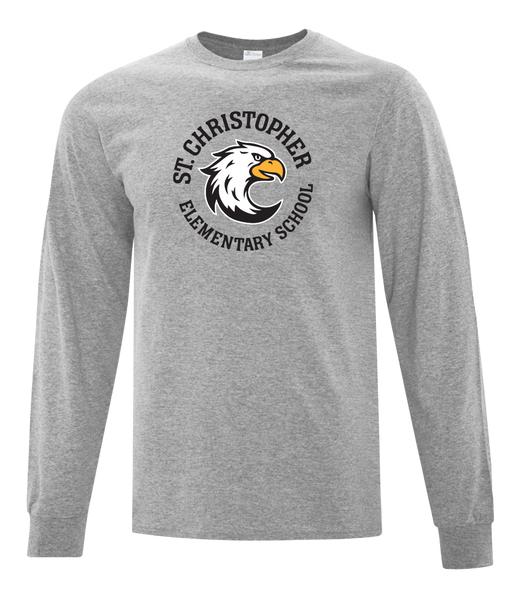 St. Christopher Adult Cotton Long Sleeve with Printed Logo