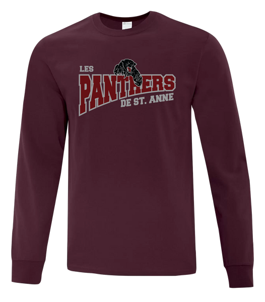St. Anne Panthers Youth Cotton Long Sleeve with Printed Logo