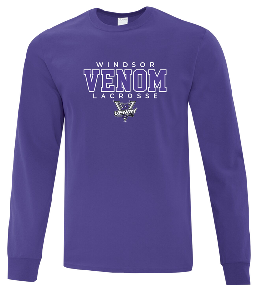 Windsor Venom Lacrosse Youth Cotton Long Sleeve with Printed Logo