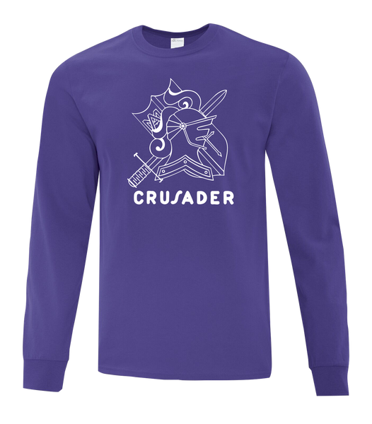 "Assumption Crusaders" Adult Cotton Long Sleeve with Printed Logo