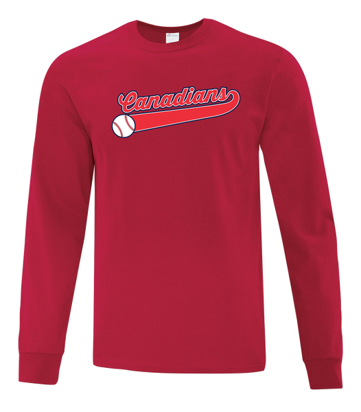 Windsor South Canadians Adult Cotton Long Sleeve with Printed Logo