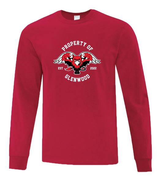 Glenwood Adult Cotton Long Sleeve with Printed Logo