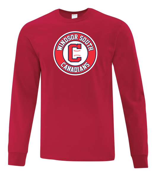 Windsor South Canadians Youth Cotton Long Sleeve with Printed Logo