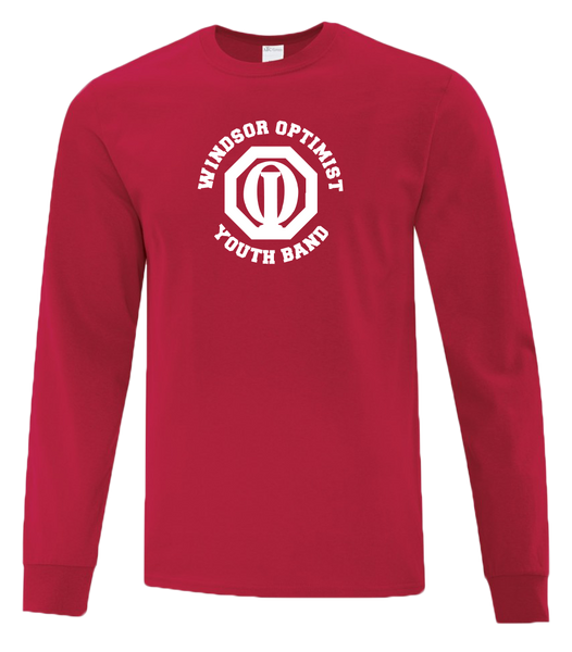 Windsor Optimist Band Adult Cotton Long Sleeve with Printed Logo