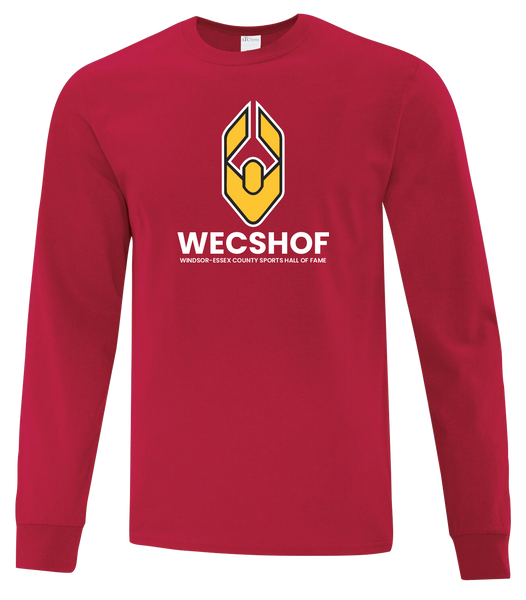 Windsor Essex Sports Hall Of Fame Adult Cotton Long Sleeve with Printed Logo