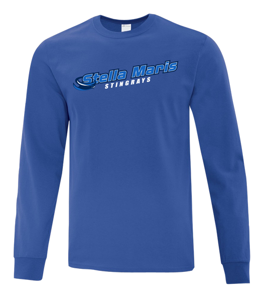 Stella Maris Stingrays Adult Cotton Long Sleeve with Printed Logo