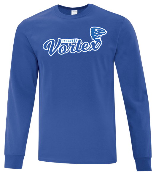 Tecumseh Vortex Adult Cotton Long Sleeve with Printed Logo