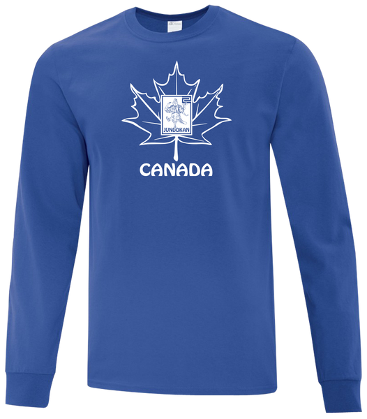 Lakeshore Karate Canada Adult Cotton Long Sleeve with Printed Logo
