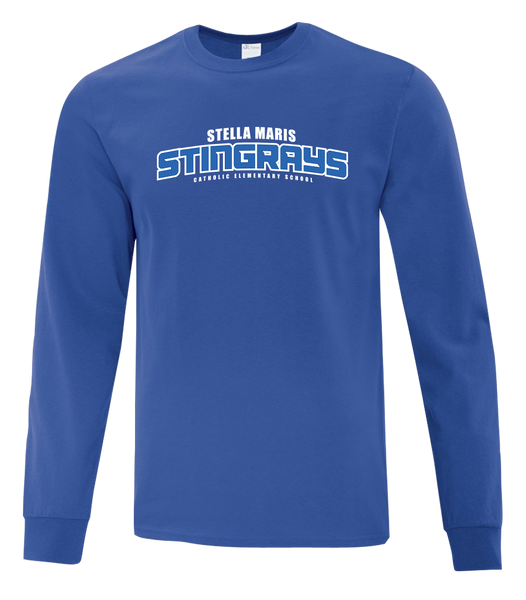 Stella Maris Stingrays Youth Cotton Long Sleeve with Printed Logo