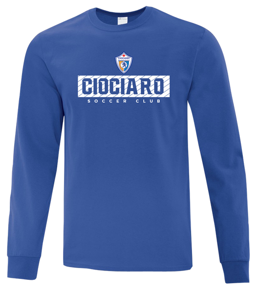 Ciociaro Soccer Club Block Letters Youth Cotton Long Sleeve with Printed Logo