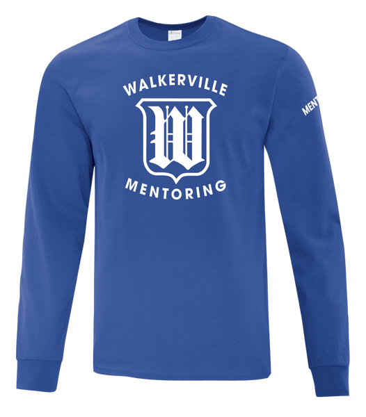 "Walkerville Mentoring" Adult Cotton Long Sleeve with Printed Logo