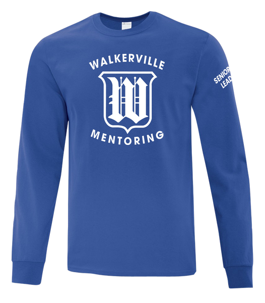"Walkerville Mentoring" Adult Cotton Long Sleeve with Printed Logo