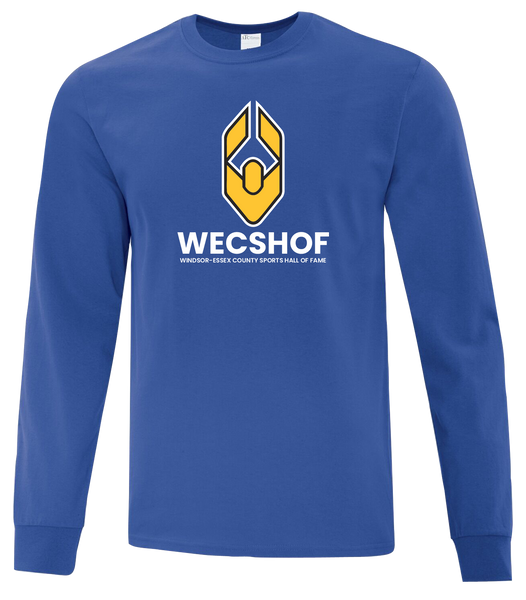 Windsor Essex Sports Hall Of Fame Adult Cotton Long Sleeve with Printed Logo