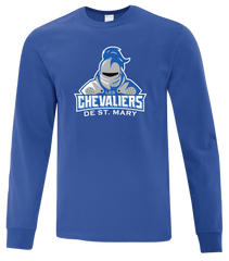 Les Chevaliers De St. Mary Adult Cotton Long Sleeve with Printed Logo