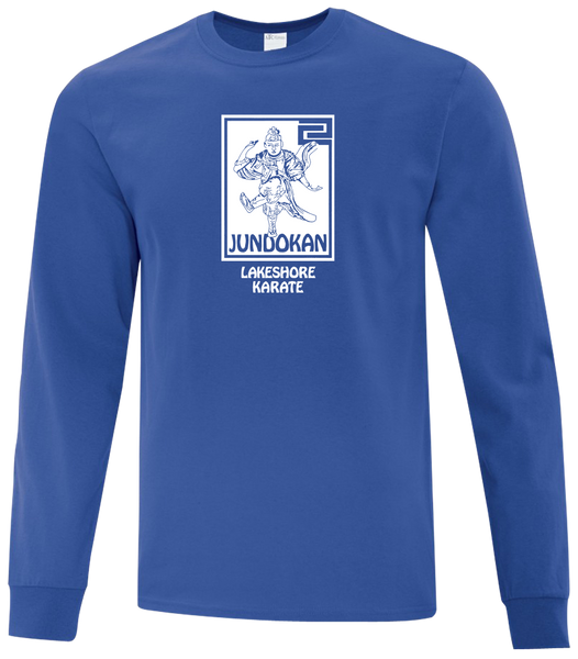 Lakeshore Karate Adult Cotton Long Sleeve with Printed Logo