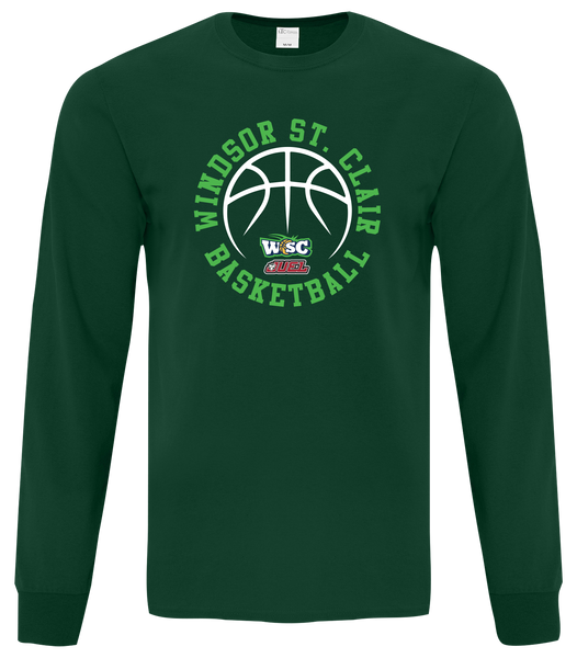 Windsor St. Clair Basketball Ball Adult Cotton Long Sleeve with Printed Logo