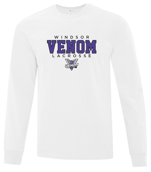 Windsor Venom Lacrosse Youth Cotton Long Sleeve with Printed Logo