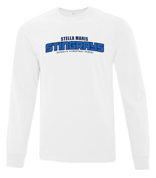 Stella Maris Stingrays Youth Cotton Long Sleeve with Printed Logo
