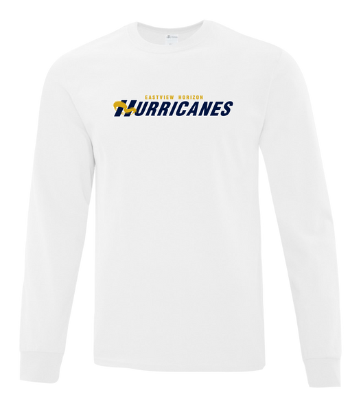 Eastview Horizon Hurricanes Youth Cotton Long Sleeve with Printed Logo