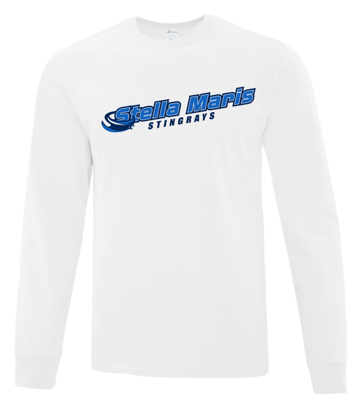 Stella Maris Stingrays Adult Cotton Long Sleeve with Printed Logo