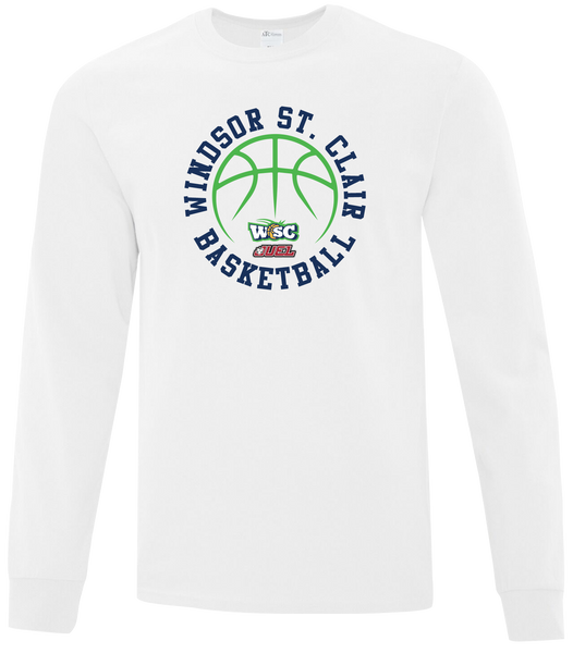 Windsor St. Clair Basketball Ball Adult Cotton Long Sleeve with Printed Logo