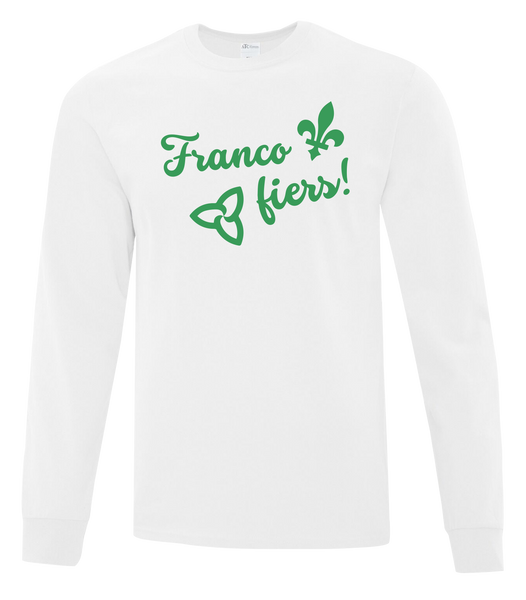 "Franco Fiers Script" Adult Cotton Long Sleeve with Printed Logo