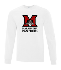 Maranatha Panthers Youth Cotton Long Sleeve with Printed Logo