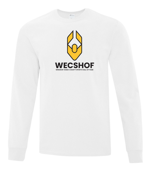 Windsor Essex Sports Hall Of Fame Adult Cotton Long Sleeve with Printed Logo