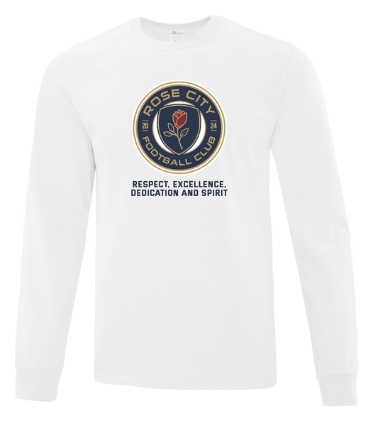Rose City Football Club Youth Cotton Long Sleeve with Printed Logo