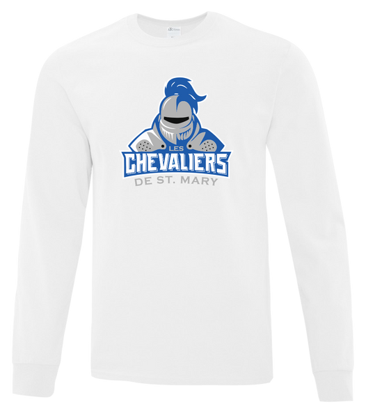 Les Chevaliers De St. Mary Adult Cotton Long Sleeve with Printed Logo