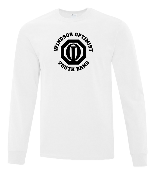 Windsor Optimist Band Adult Cotton Long Sleeve with Printed Logo
