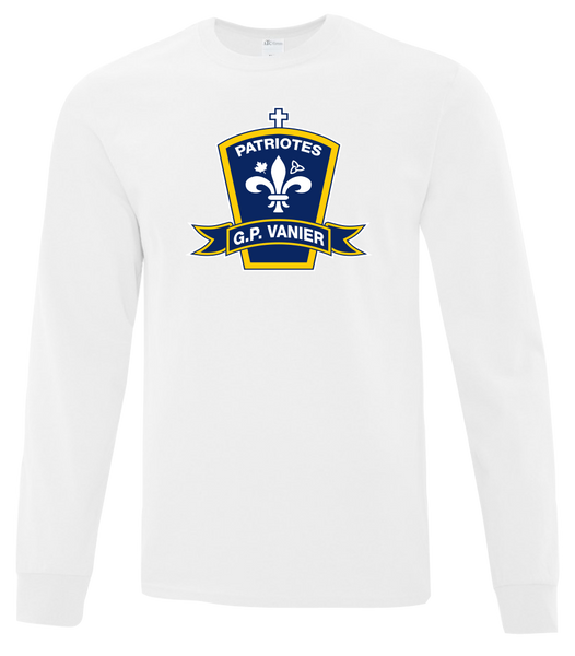 Georges-P.-Vanier Patriotes Adult Cotton Long Sleeve with Printed Logo