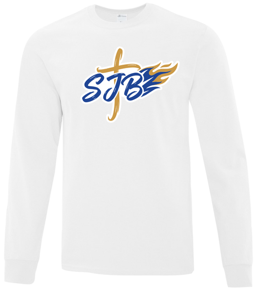 St. John the Baptist Youth Cotton Long Sleeve with Printed Logo