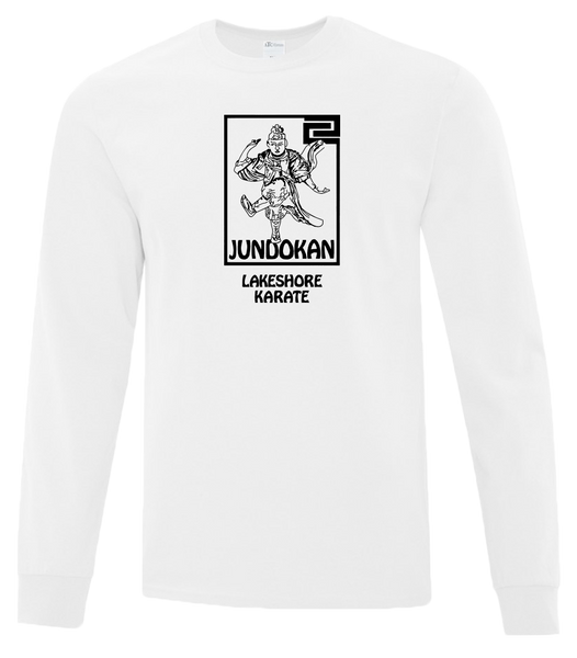 Lakeshore Karate Youth Cotton Long Sleeve with Printed Logo