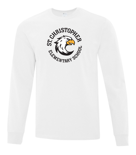 St. Christopher Adult Cotton Long Sleeve with Printed Logo