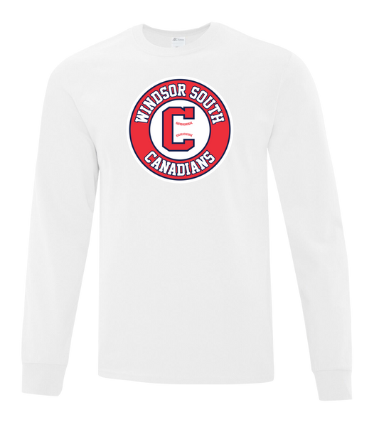 Windsor South Canadians Youth Cotton Long Sleeve with Printed Logo