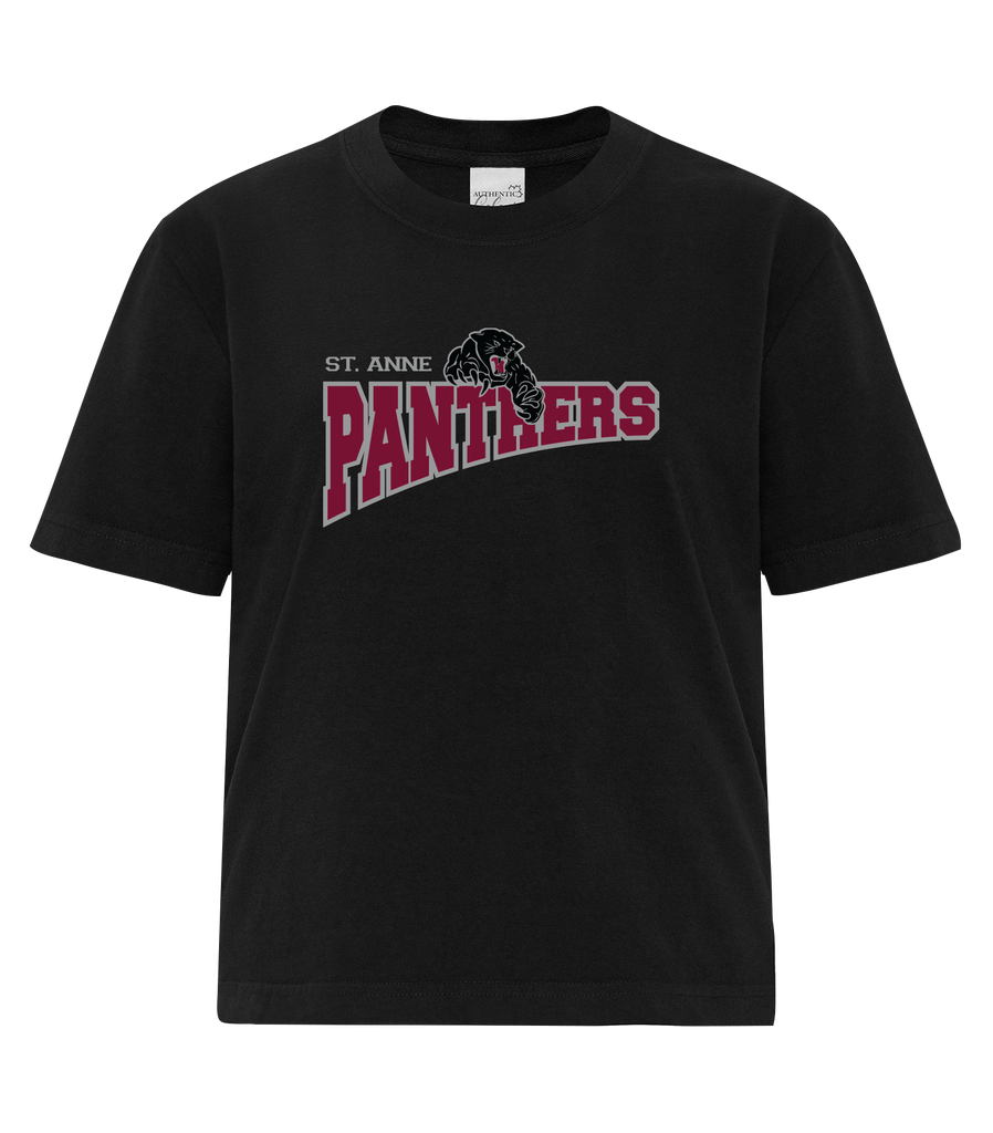 St. Anne Panthers Ladies Heavyweight Boxy Tee with Printed Logo